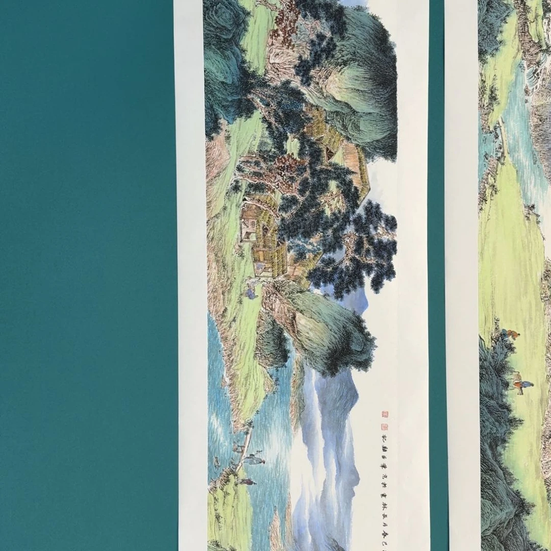 国画卫长林山水作品