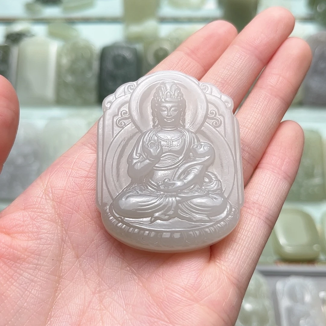 和田玉未镶嵌颈饰