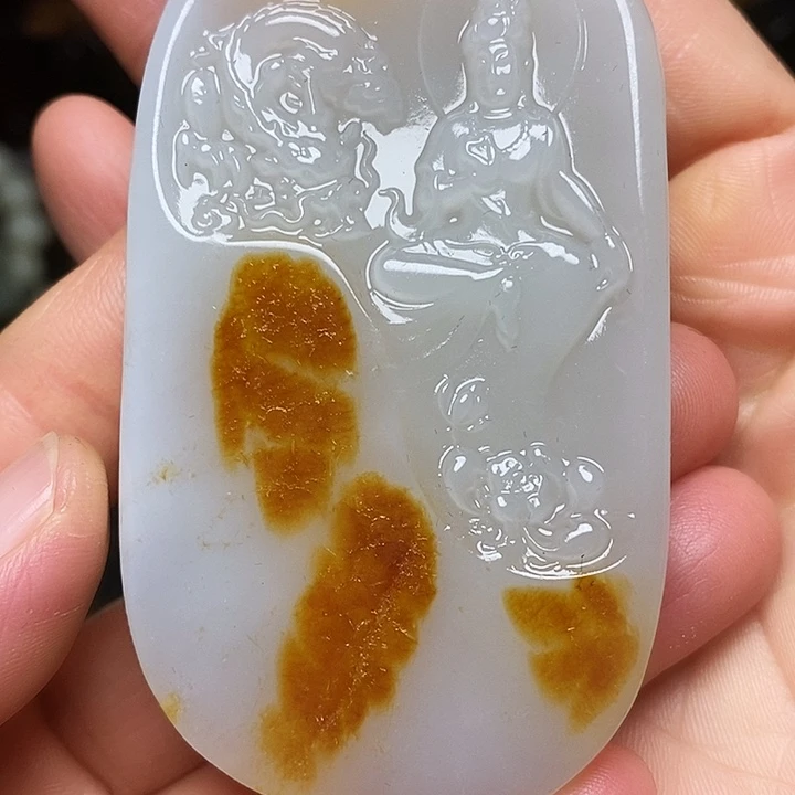 奇***葩和田玉未镶嵌挂件