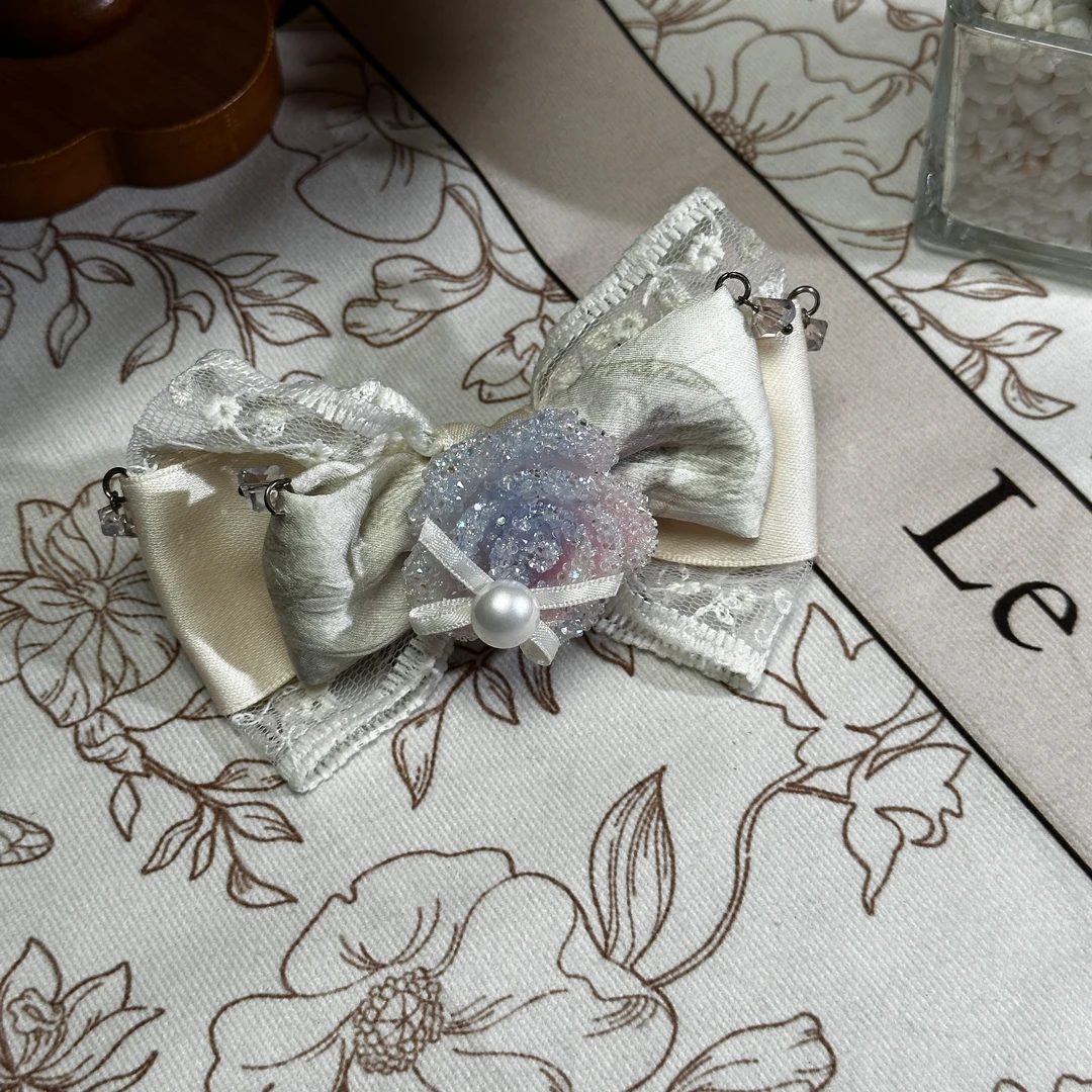 芙奈琪052813少女风森系边夹女简约风法式发夹头饰发卡复古鸭嘴夹