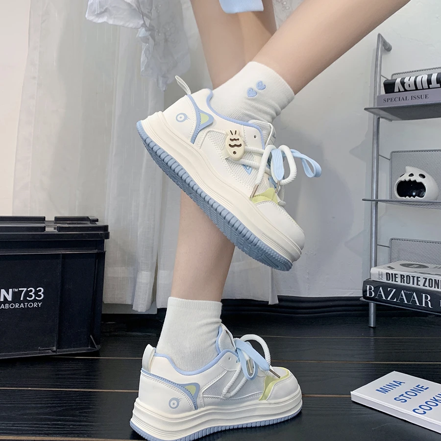 回力原创小鱼网面板鞋女2025新款透气薄款小白鞋ins潮百搭休闲鞋