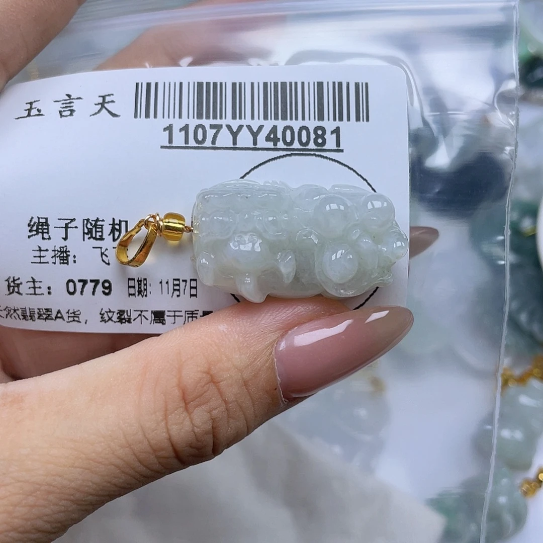 翡翠未镶嵌吊坠(不含链)