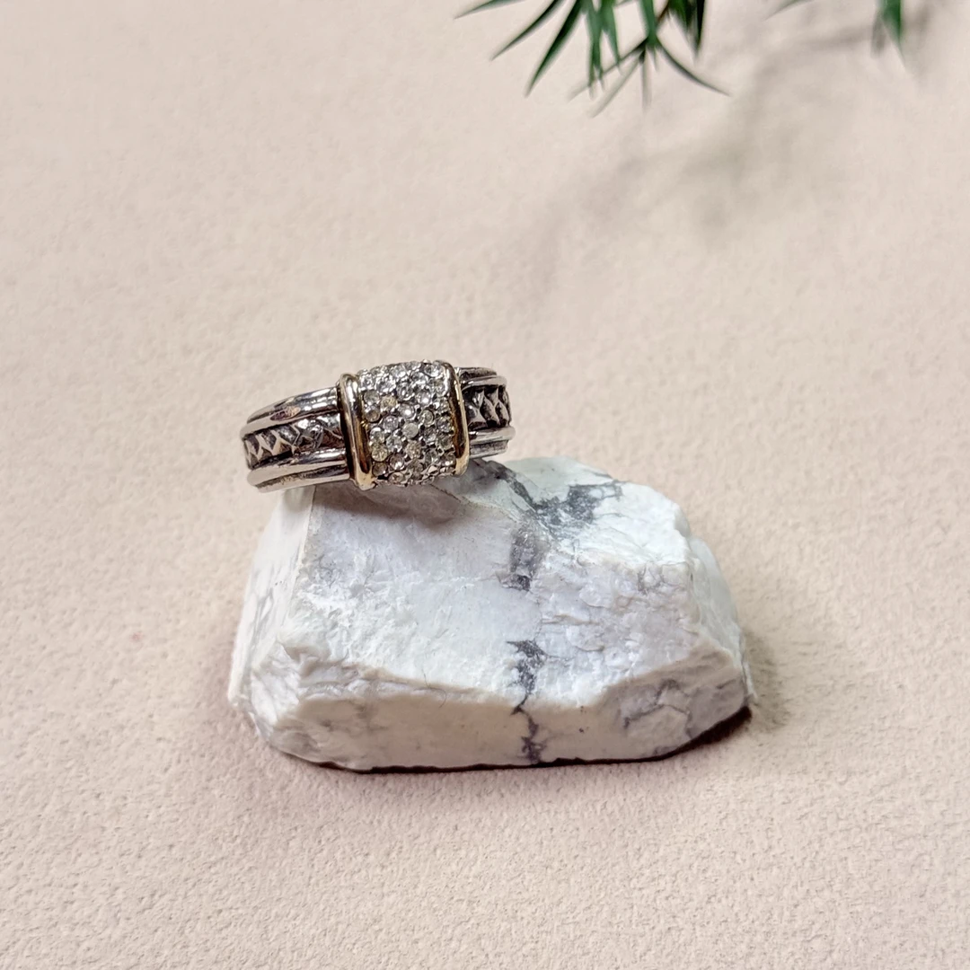 铜合金戒指 【六六中古】孤品复古戒指ty0382港14欧53