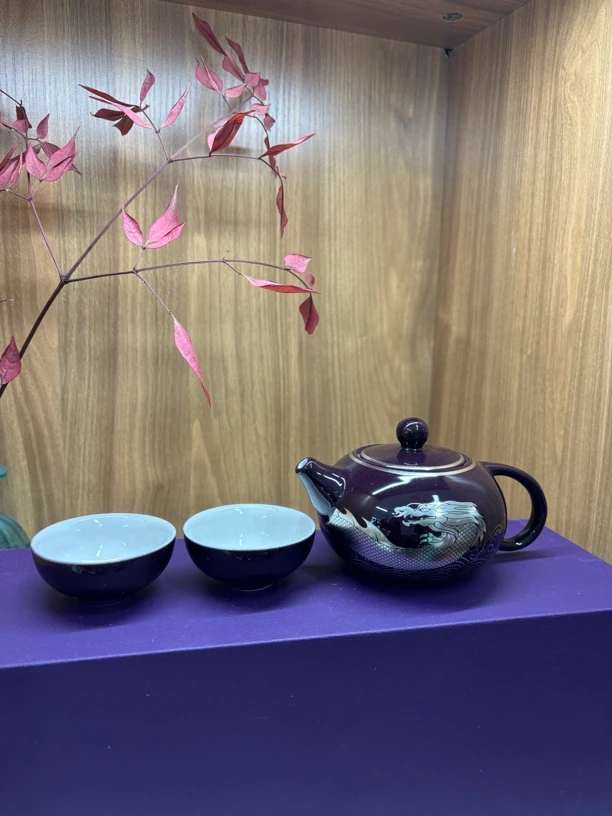 谭酒紫龙鱼商务套杯3件套（原厂）