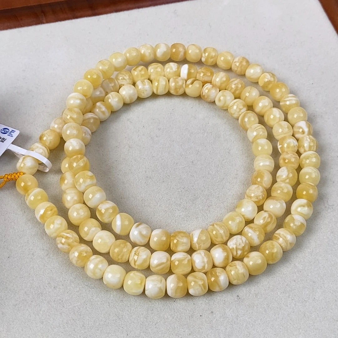 蜜蜡未镶嵌珠宝奇石7.5×7mm 27.5g