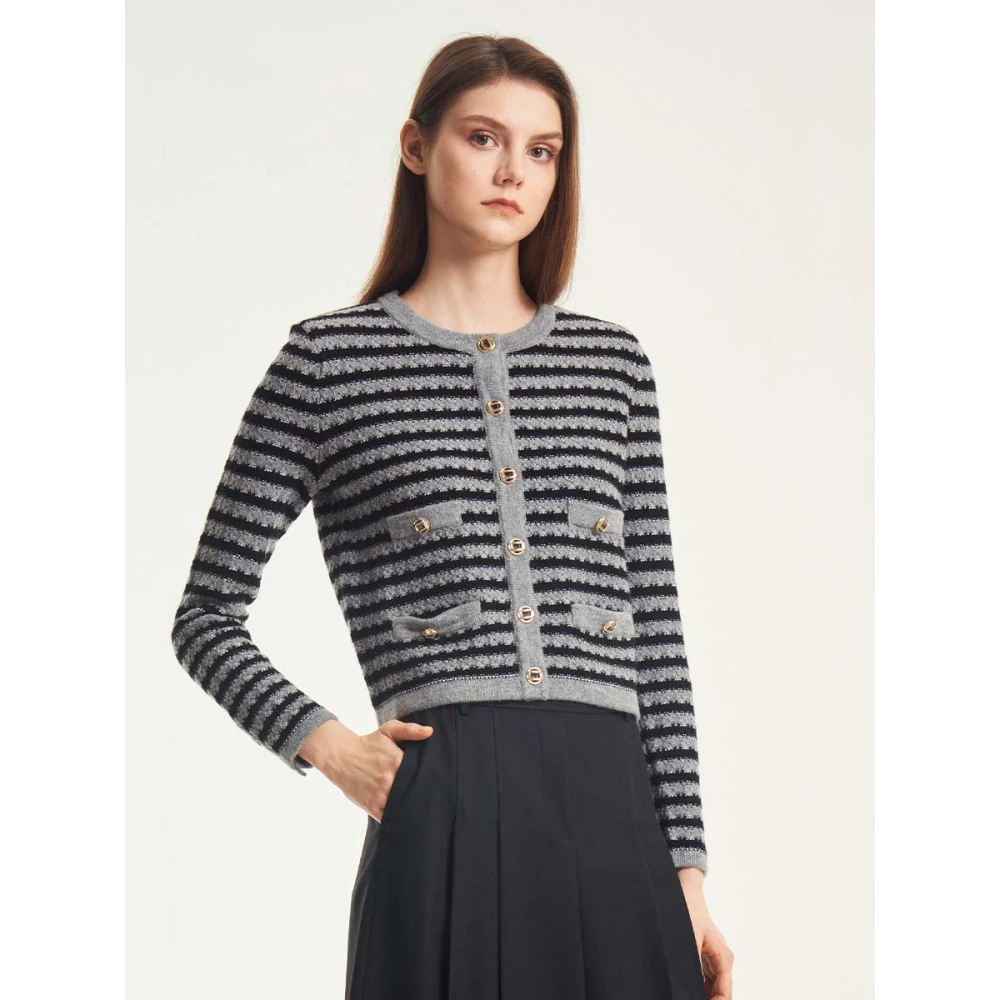 FALEMIG-萝家新款小香风针织衫M00400