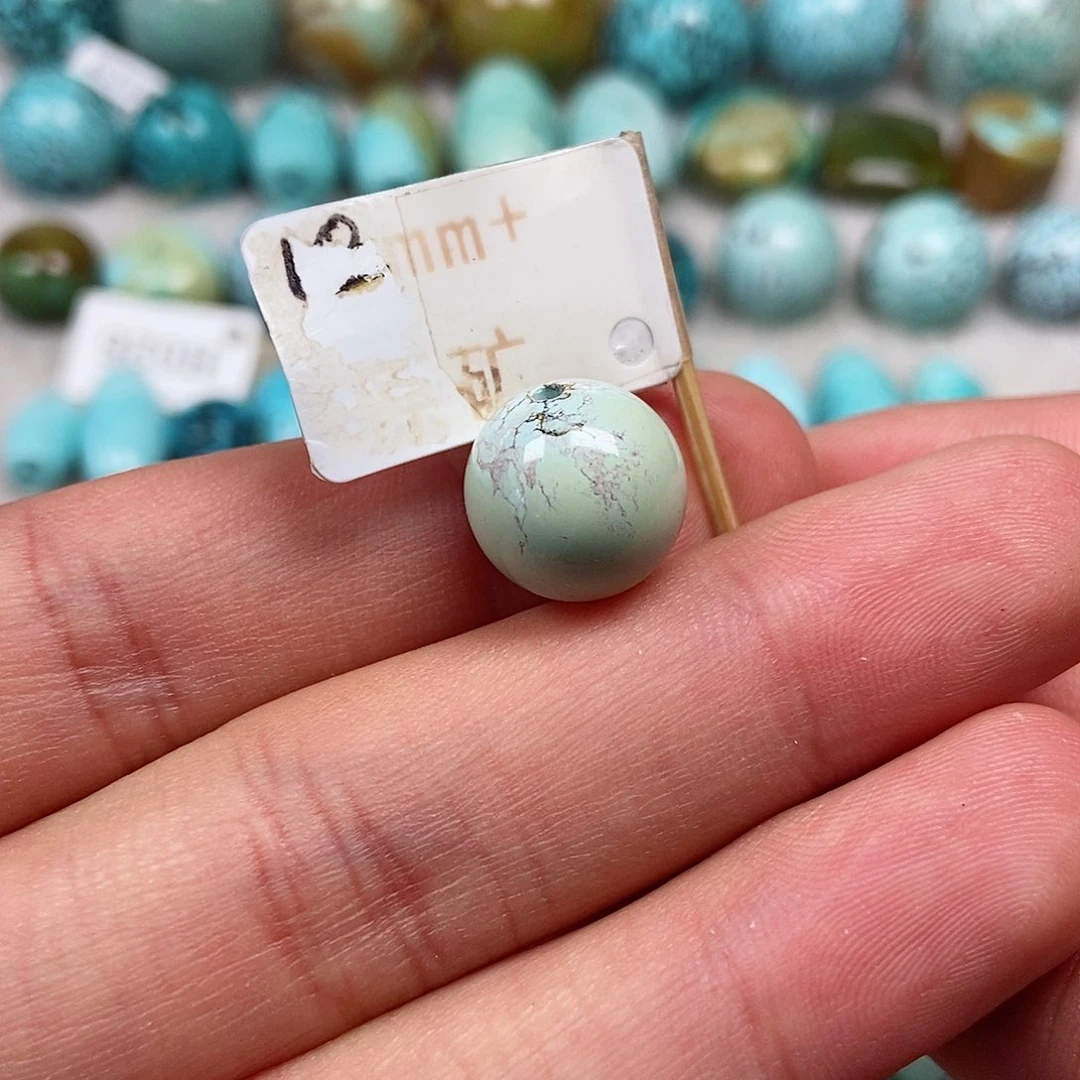 未镶嵌绿松石珠宝半成品