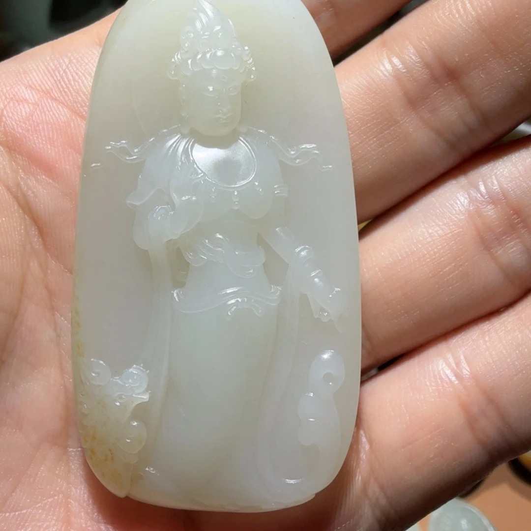和田玉未镶嵌吊坠(不含链)