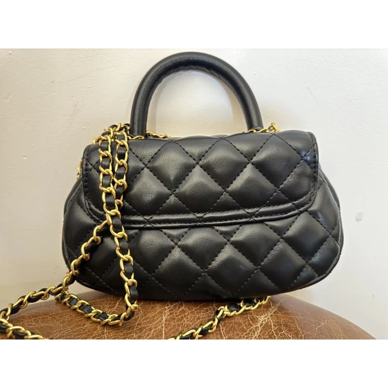 HIRMRIS手工真皮包550707-黑  手柄云元宝香