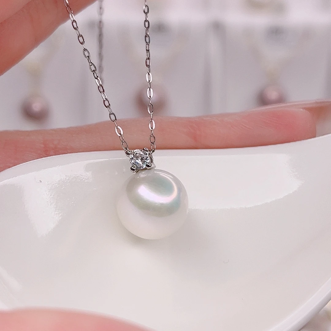 未镶嵌淡水珍珠吊坠(赠链)