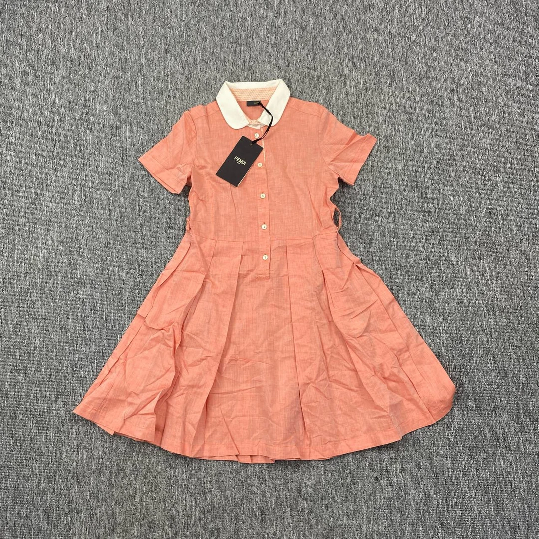 全新未使用 FENDI/芬迪 粉公主裙/8A/小童/全新带吊80571