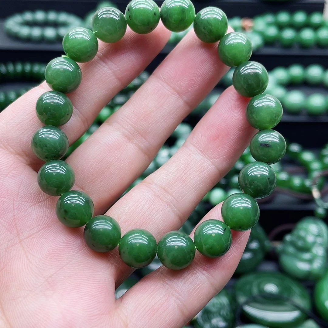 和田玉（碧玉）未镶嵌手链