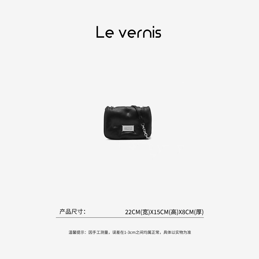 【工厂直销】意大利进口羊皮 链条单肩包翻盖斜挎包