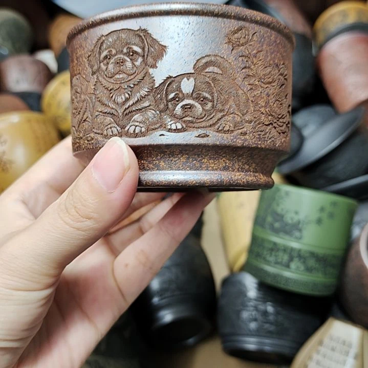 茶杯紫砂宜兴紫砂正品具