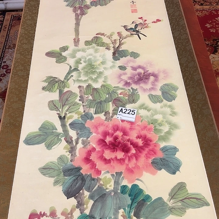 寒***晓国画回流字画中古物品