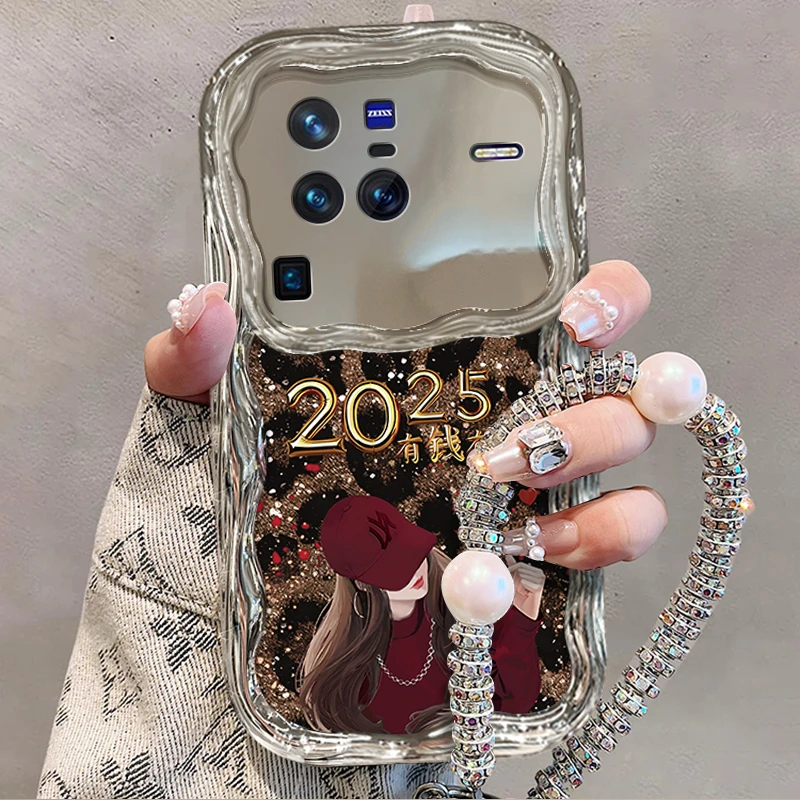 适用于【VIVO】X80Pro高级感豹纹有钱有你新年网红女款手机壳