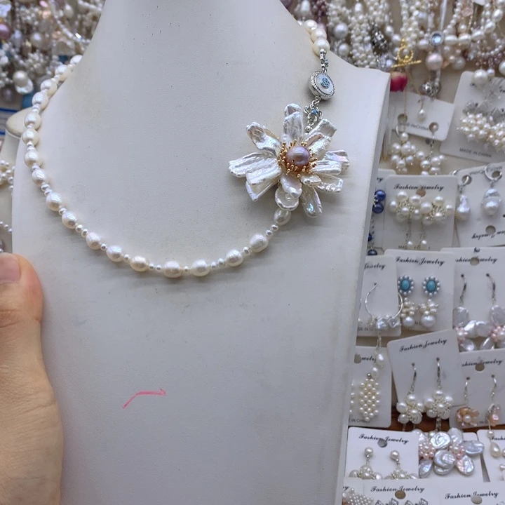 *****合金淡水珍珠项链耳饰