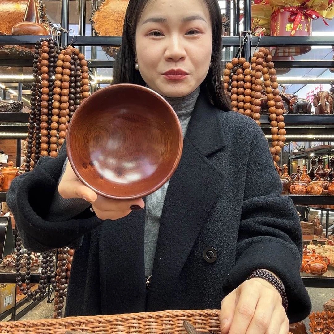 木明****日缅甸花梨大果碗