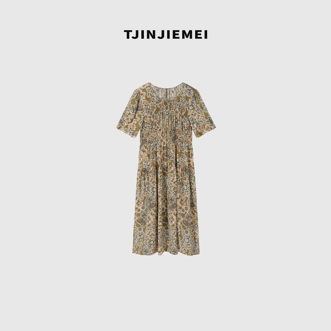 T井姐妹【爱丽丝】设计款精致碎花气质减龄连衣裙LYQ2503-ZT279