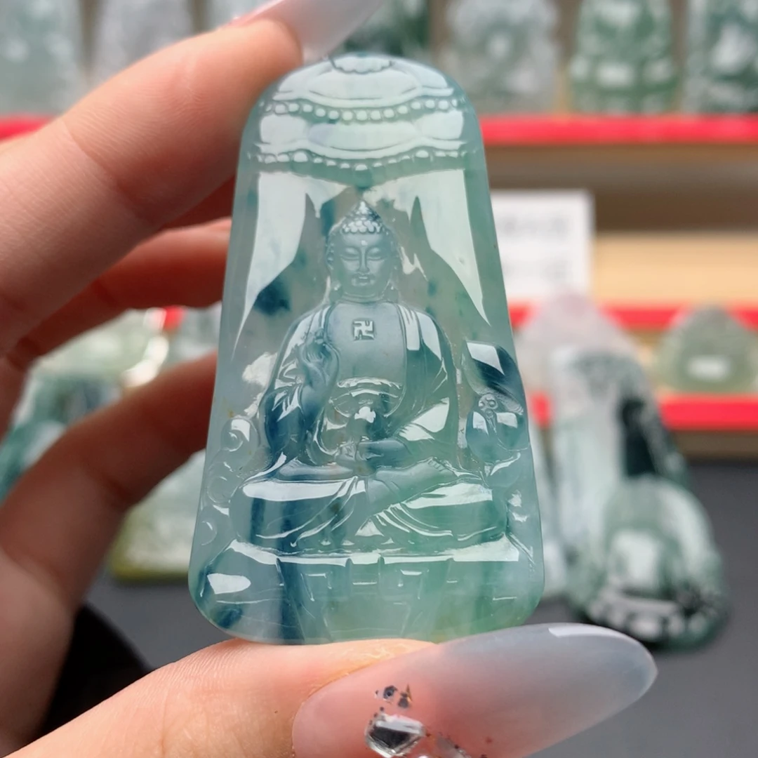 颈饰未镶嵌翡翠阿弥陀佛