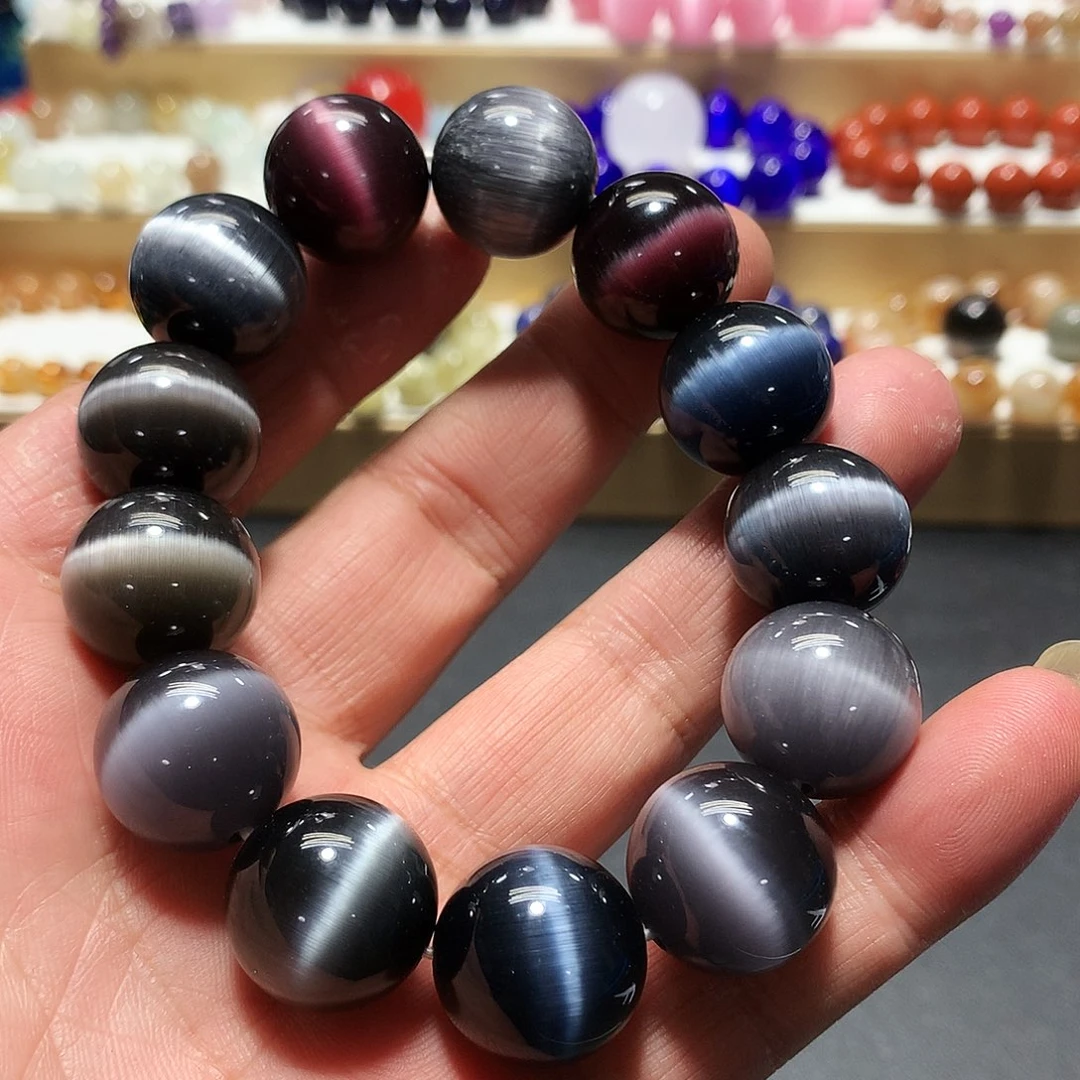 未镶嵌手串玛瑙/玉髓卡18猫眼石