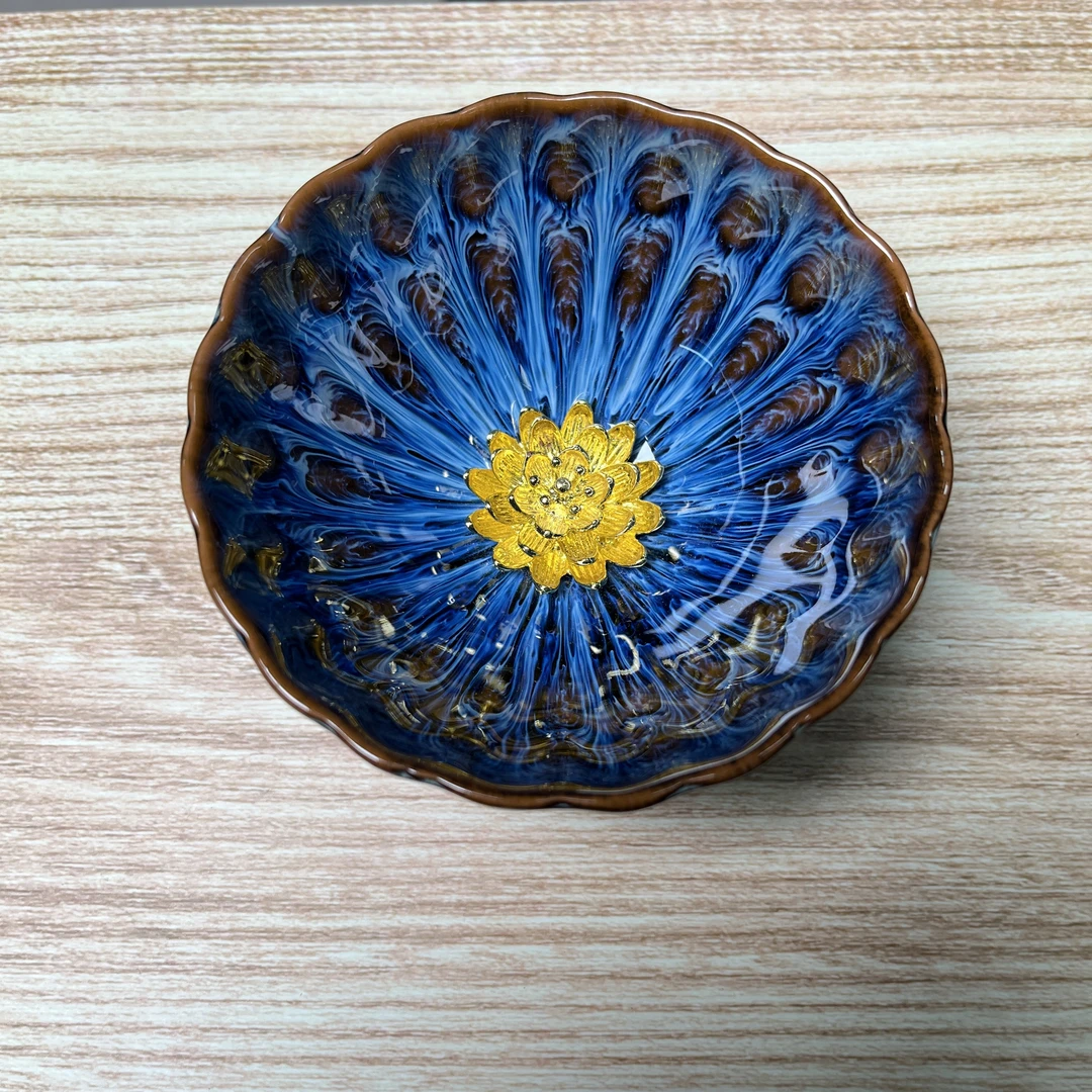 手工茶器 回蓝【深海蓝】裸杯