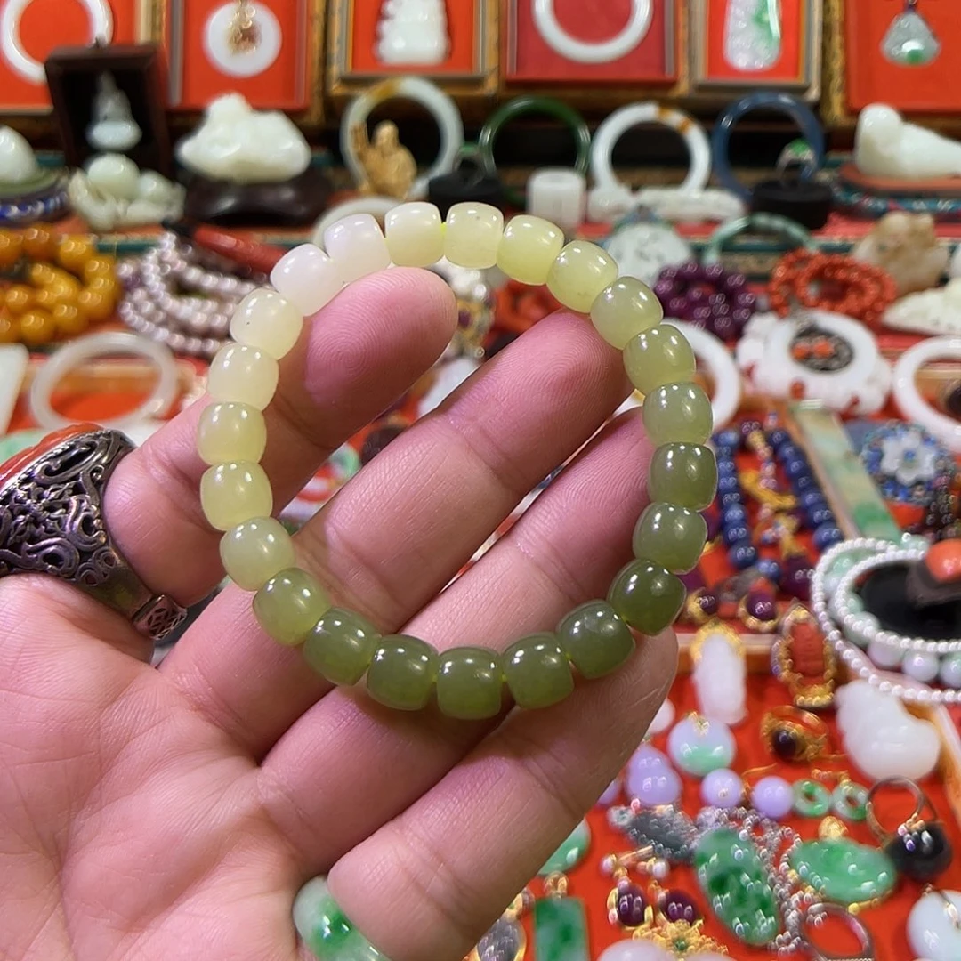 和田玉未镶嵌手链