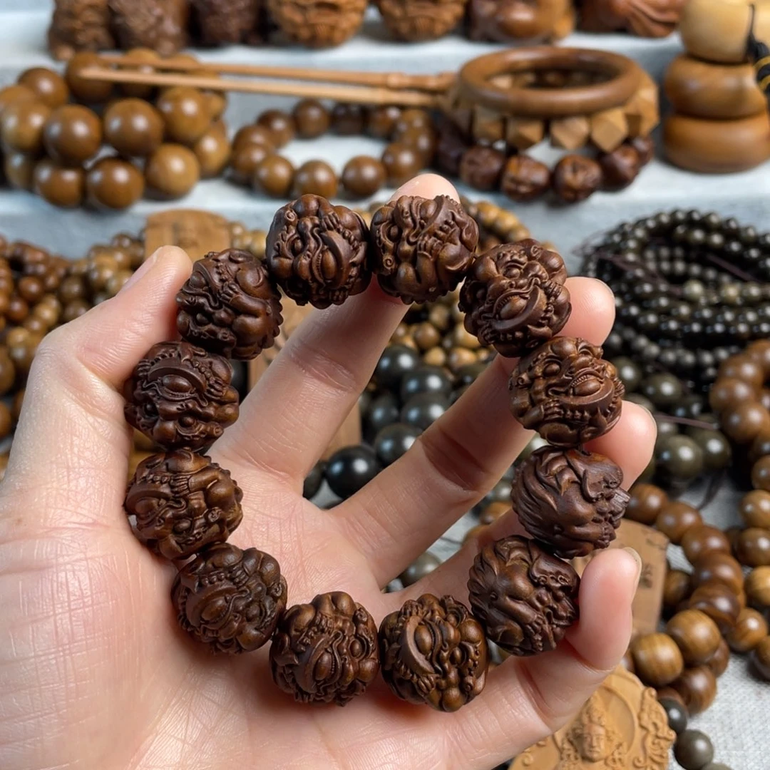 木老山檀香2.0貔貅手串