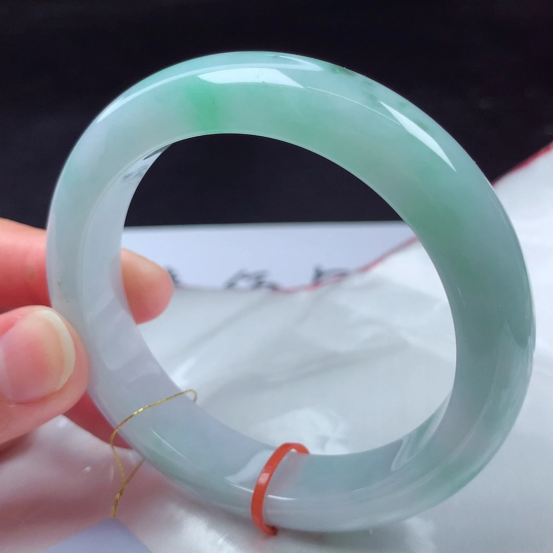 翡翠未镶嵌手镯57圈027370