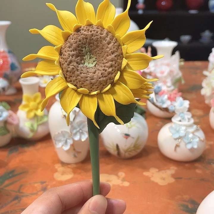 手工陶瓷精致摆件四****海