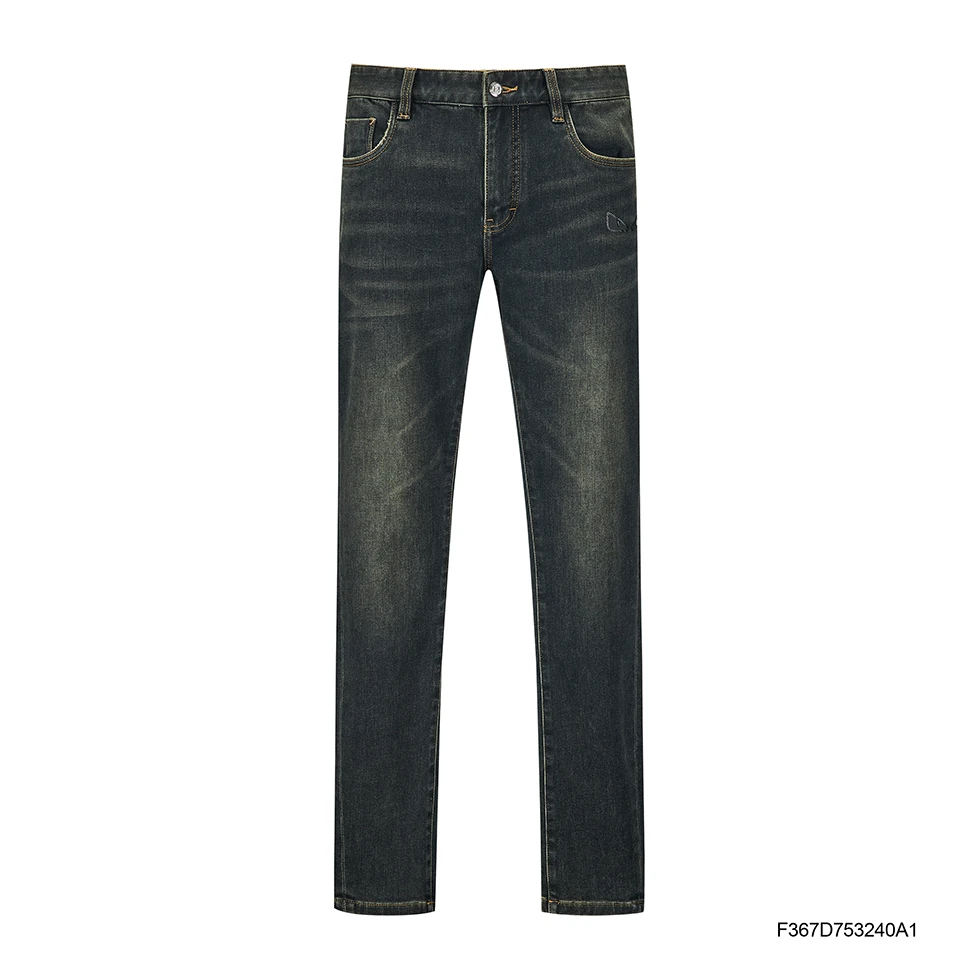 FENDILOR24秋冬新款男款小眼睛休闲时尚直筒牛仔裤 F367D753240A