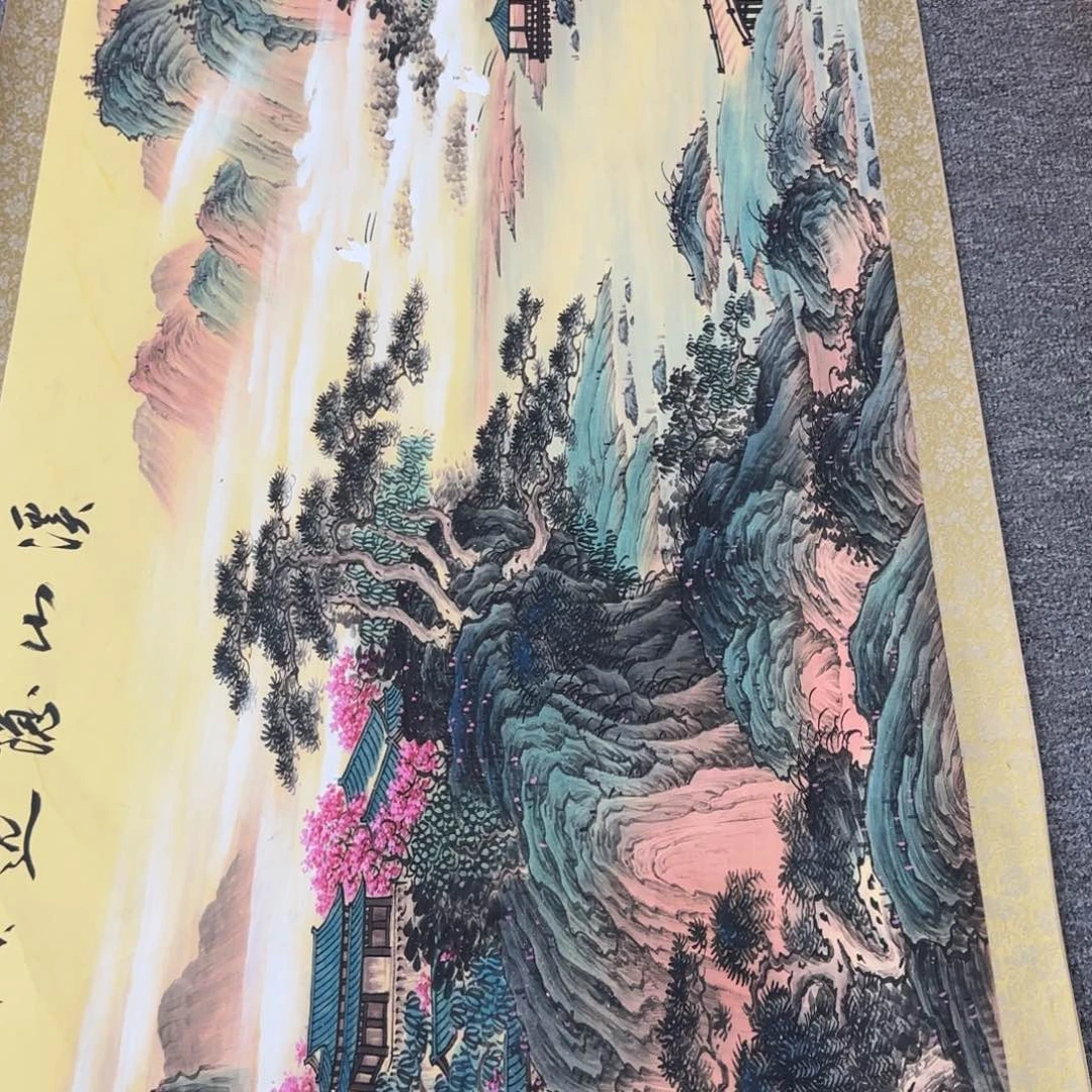 国画QC原创横山水作品！带证书！限购一单