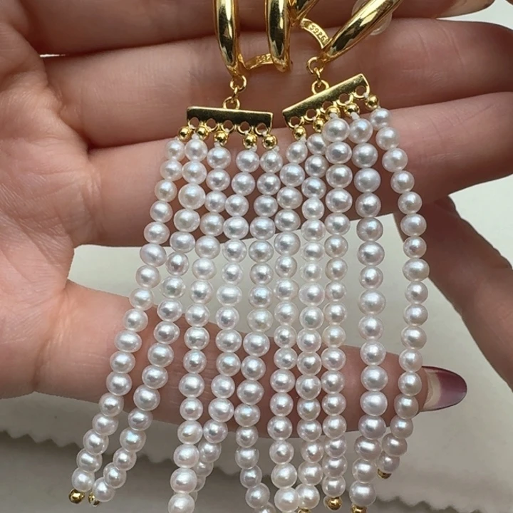 淡水珍珠耳饰未镶嵌