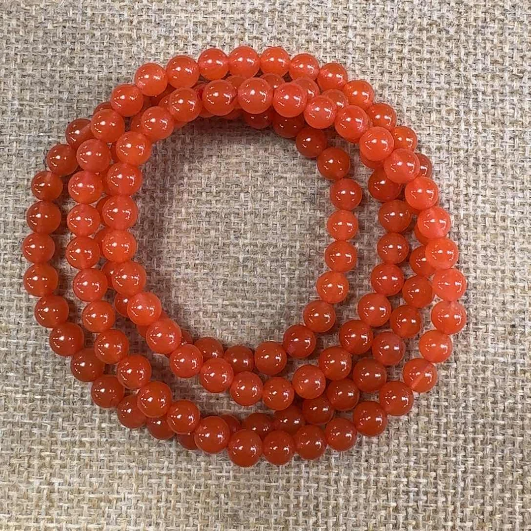 南红玛瑙手链未镶嵌项链多圈原矿南红樱桃红全品5大➕