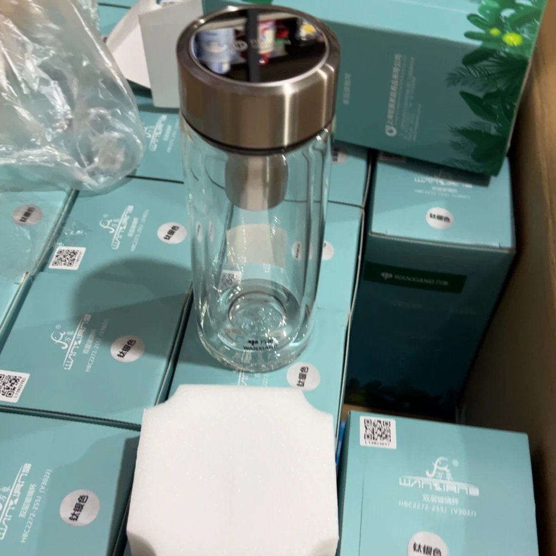 V302J万象双层玻璃杯255ml玻璃杯