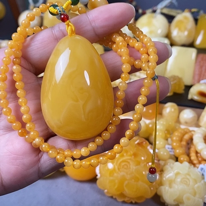 琥珀未镶嵌裸石水滴