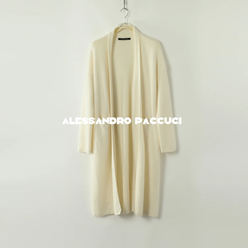 AP洛哥43162SK/-1/25699【松弛法则】100羊绒纯色慵懒中长针织开衫