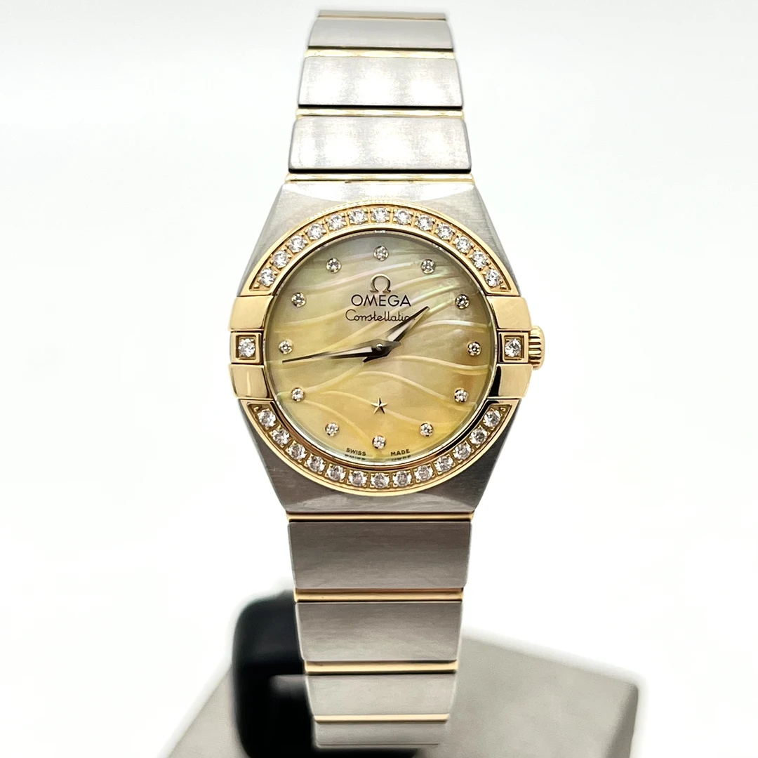 99新 Omega/欧米茄 星座系列 24mm 石英 精钢18k 公价59400 全原