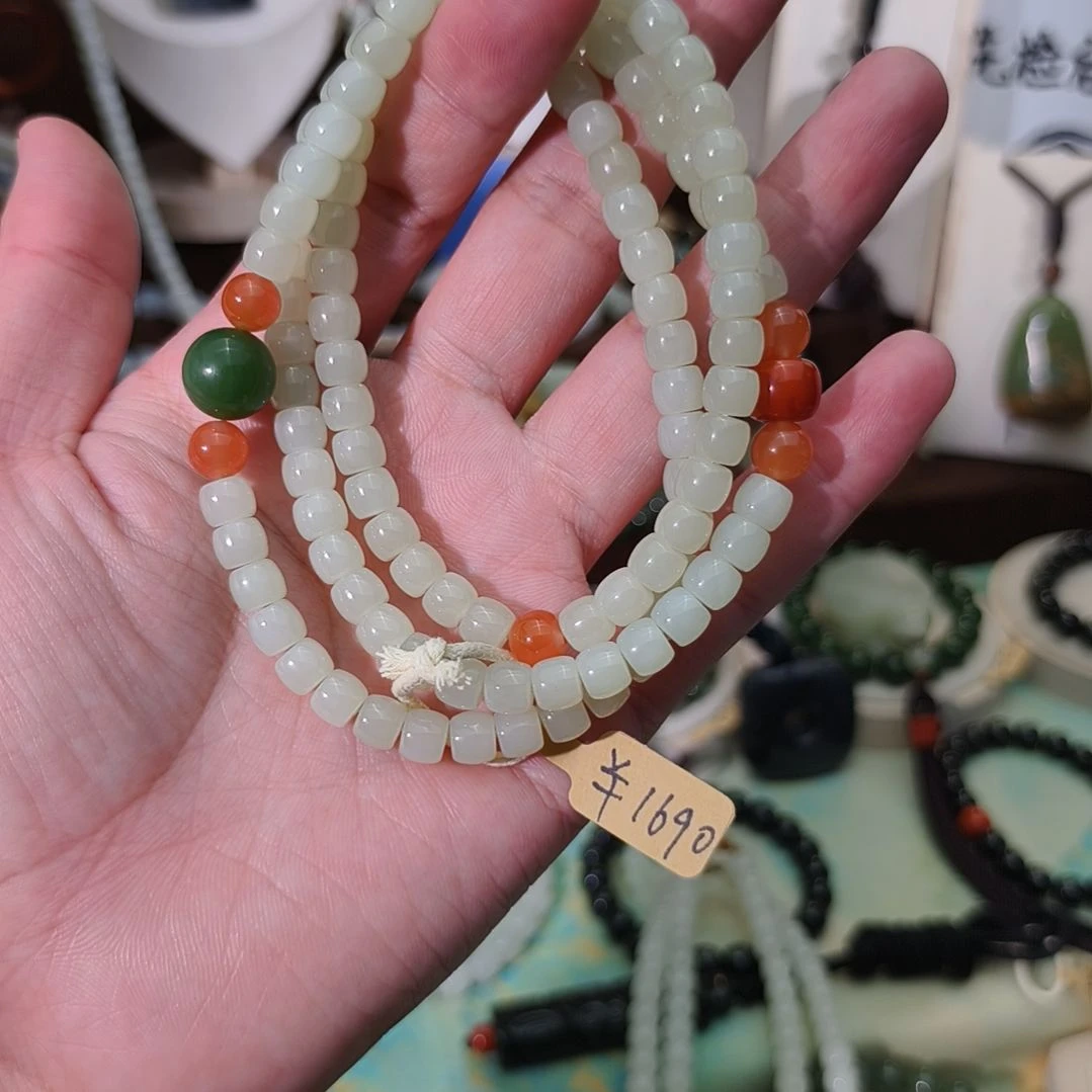 和田玉未镶嵌手链