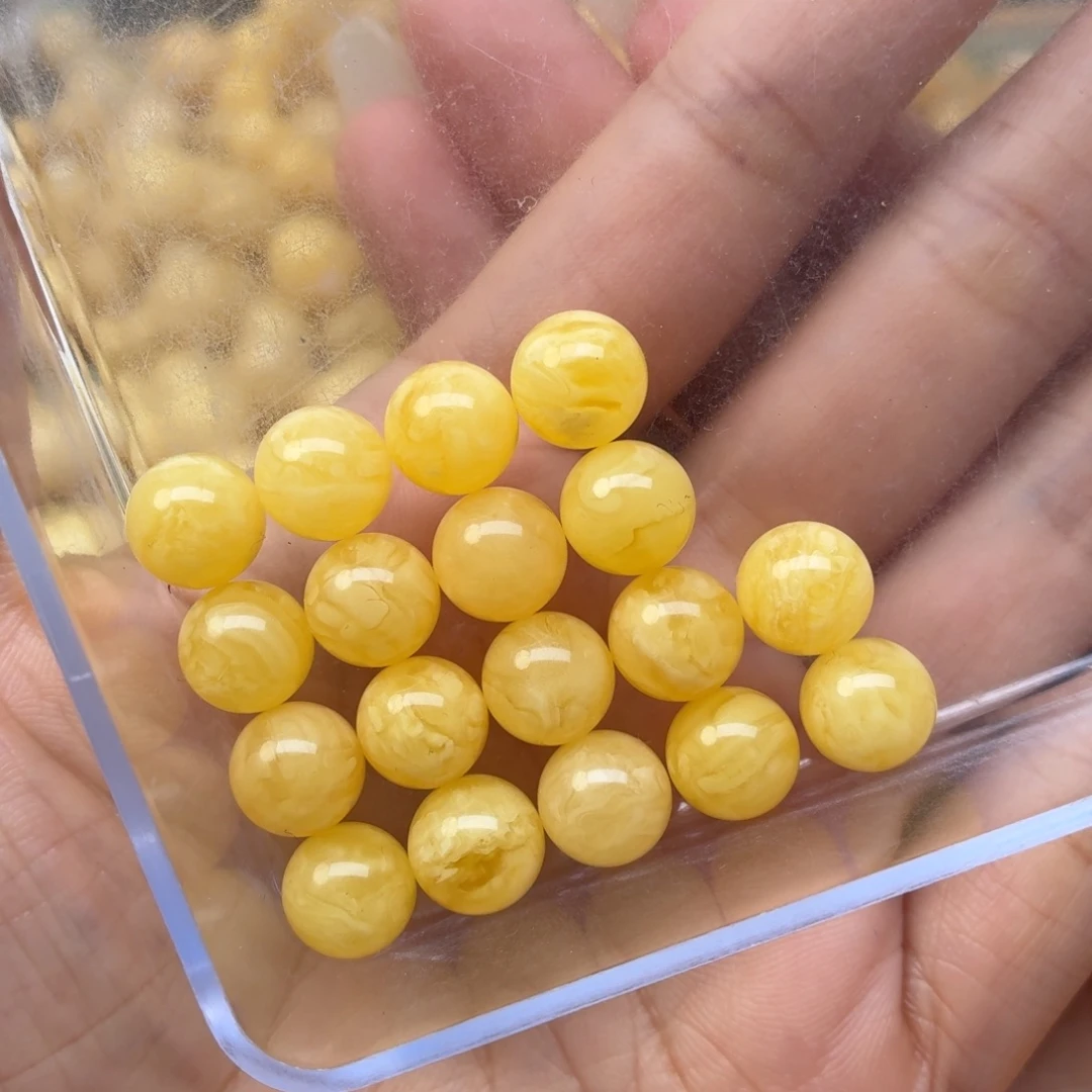 蜜蜡未镶嵌裸石9+蜜蜡手串