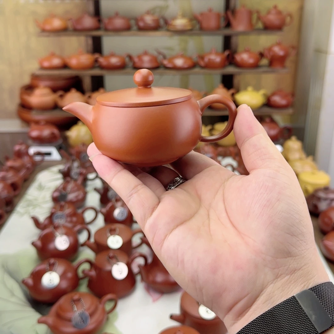 懒***羊茶壶紫砂朱泥广天壶