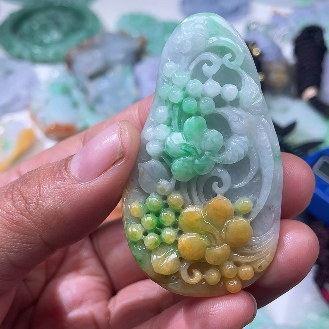 颈饰未镶嵌翡翠翡玉缘翡翠