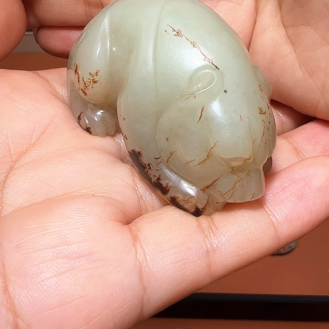 和田玉未镶嵌挂件宁**