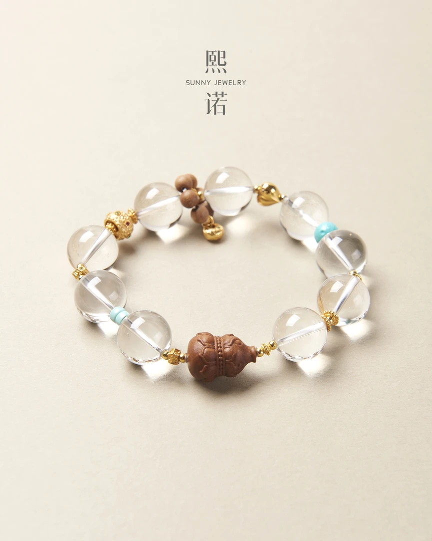 懒猫nono│Saynono 禅意_老山檀白水晶手串(多样性发其一)
