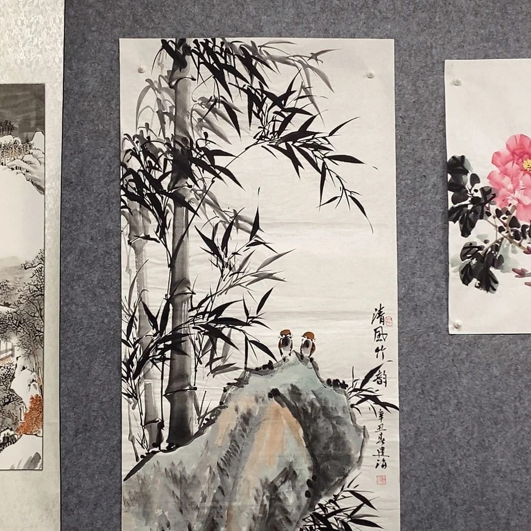 国画四尺整张竹子