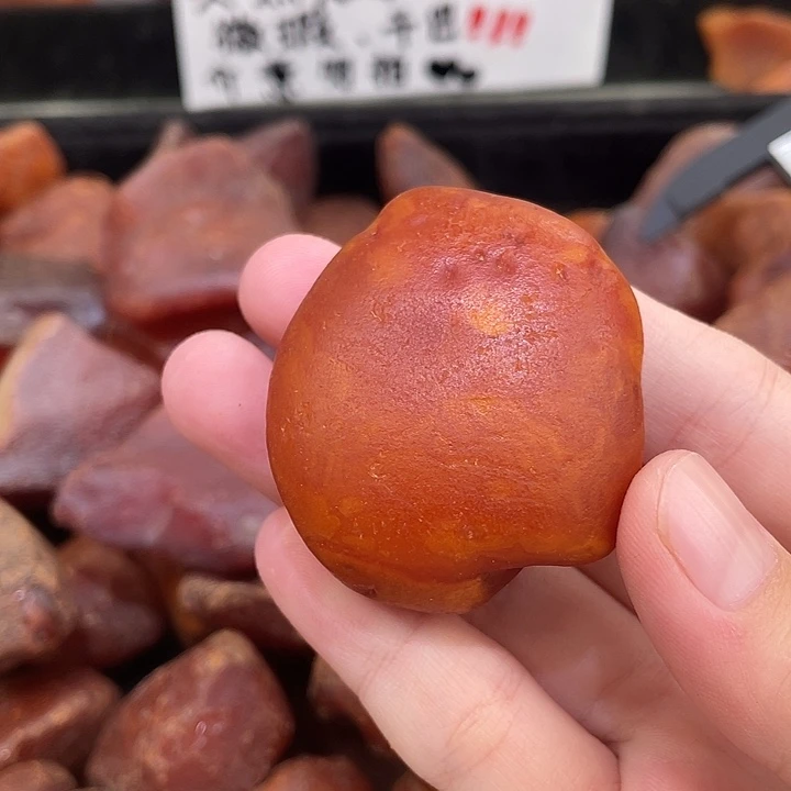 裸石琥珀未镶嵌海漂花蜡全皮