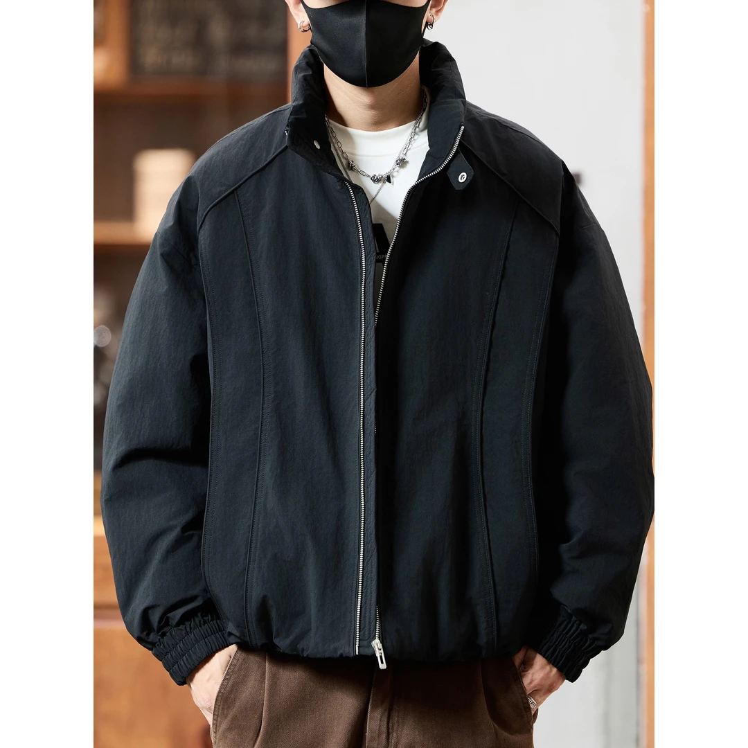 新款立领轻薄羽绒服男款冬季2025新款高级感宽松短款加厚男士秋