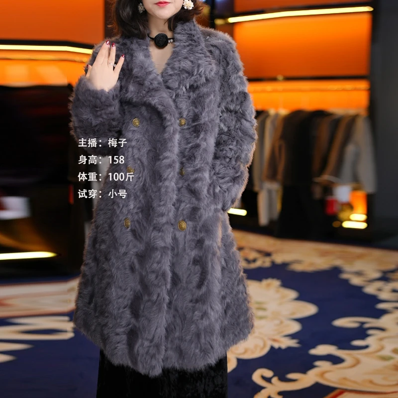 【有才专属】冬季轻奢女装百搭中长款时尚新款高端气质短外套5901