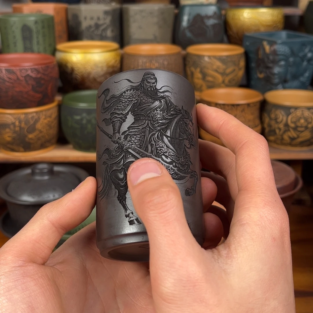 茶杯紫砂宜兴原矿紫砂杯