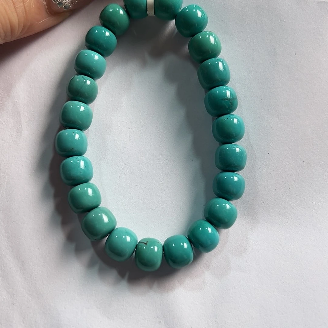 未镶嵌绿松石手串卡9➕